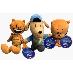 3 DogMan Movie 2025 Plush Stuffed Animal 7"  Set of 3 Dreamworks